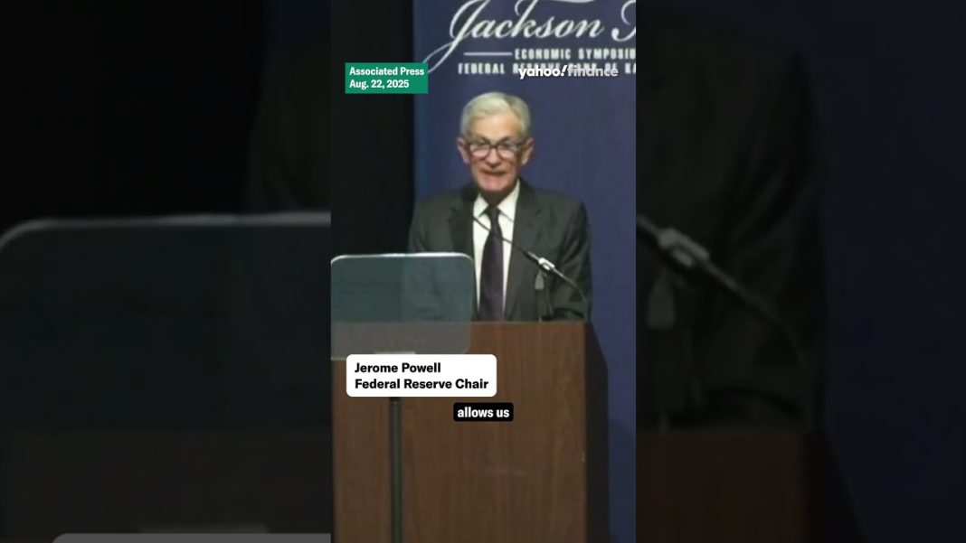 Powell: “The baseline outlook and the shifting balance of risks may warrant adjusting our policy.”