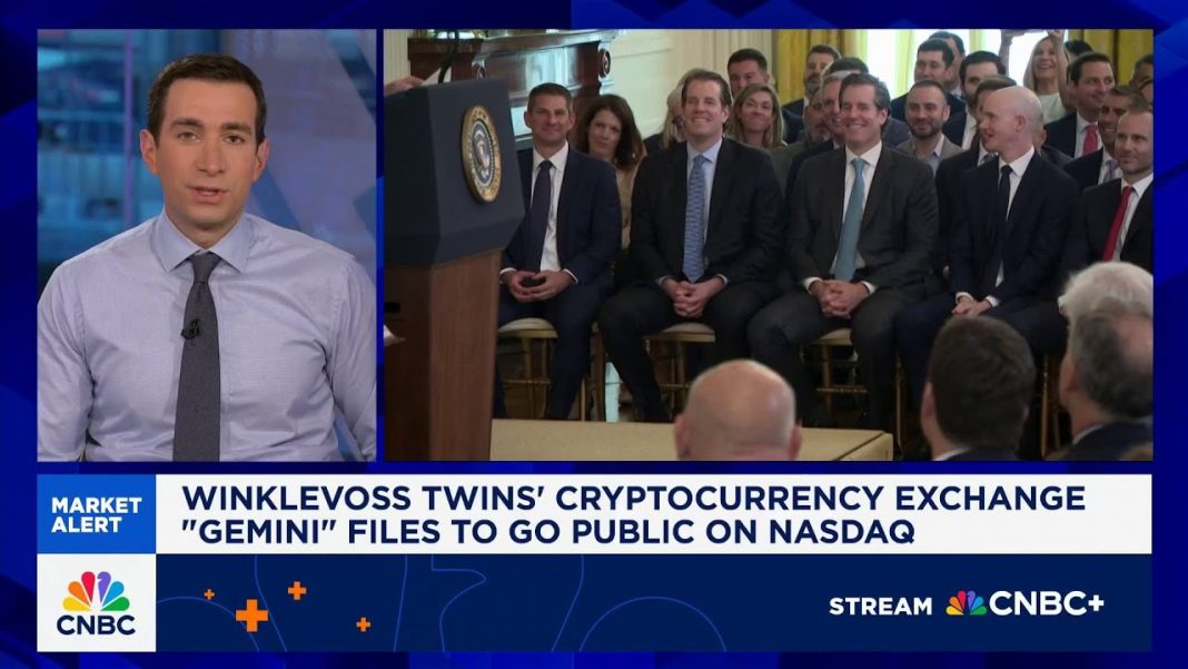 Winklevoss twins’ cryptocurrency exchange ‘Gemini’ files to go public on Nasdaq