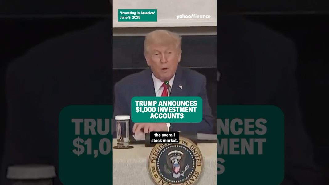 Trump announces $1,000 investment accounts