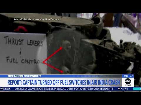 Air India captain may have shut off fuel ahead of deadly crash, Wall Street Journal reports