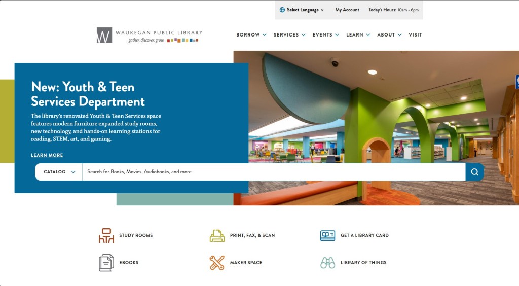 Waukegan library updates website