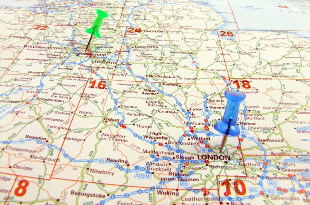 Travel Destination London to Birmingham