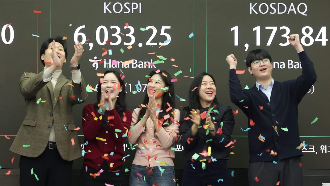 Asian stocks gain after optimism about AI sends Wall Street higher