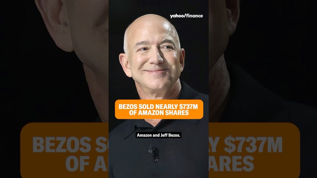 Bezos sold nearly $737M in Amazon shares last month.